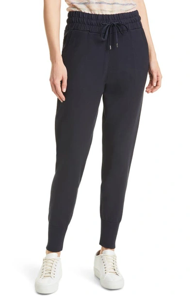 Veronica Beard Zip-back Scuba Trousers In Black