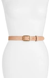 Rag & Bone Baby Boyfriend Suede Belt In Blushsd