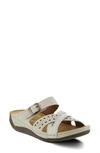 Flexus By Spring Step Denia Slide Sandal In Sand Leather