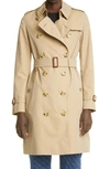 BURBERRY THE KENSINGTON MID HERITAGE TRENCH COAT,8027923