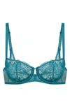 Simone Perele Promesse Underwire Demi Bra In Baltic Blue