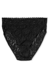 Hanky Panky Plus Size Signature Lace French Brief In Black