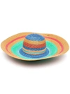 Missoni Striped Multicolor Straw Hat In Multicolor