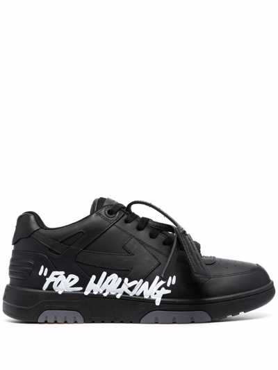 Off-white Out Of Office Low-top Sneakers In Nero