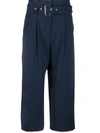 MICHAEL MICHAEL KORS BELTED CROPPED TROUSERS