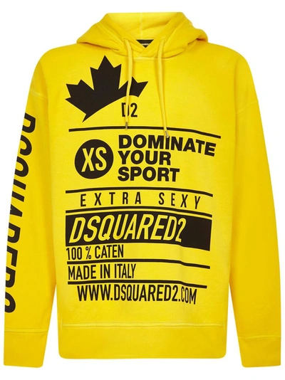 Dsquared2 Men's  Yellow Other Materials Sweatshirt