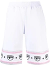 Chiara Ferragni Logomania Knee-length Shorts In White