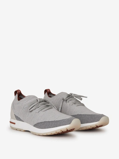 Loro Piana Flexy Walk Trainers In Grey