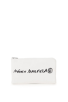 MM6 MAISON MARGIELA MM6 MAISON MARGIELA LOGO ZIPPED CLUTCH BAG