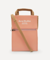 Acne Studios Baker Small Leather And Canvas Tote Bag In Brown