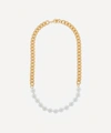 KENNETH JAY LANE GOLD-PLATED FAUX PEARL CHAIN NECKLACE,000725838