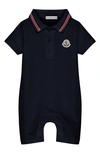 MONCLER LOGO PATCH PIQUÉ POLO ROMPER,G19518L705208496F