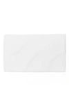 Coyuchi Temescal Ribbed Organic Cotton Bath Mat In Alpine White