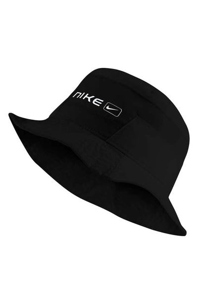Nike Logo Bucket Hat In Black