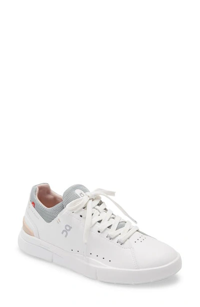On Women's Running The Roger Advantage Lace Up Sneakers In White/rosehip