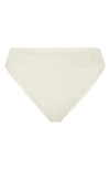 Skims Cheeky Tanga Stretch Cotton-jersey Briefs In White