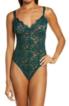 Free People Intimately Fp Bedroom Date Lace Bodysuit In Pine Needle