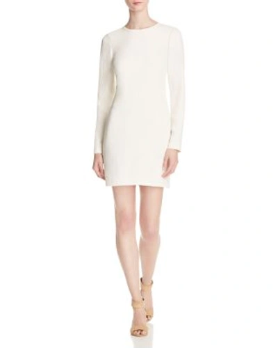 Elizabeth And James Kyle Full Sleeved Mini Dress With Zip Placket In Ivory