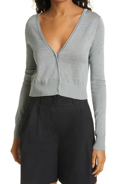 Rebecca Taylor Barely There Cardigan In Glacier