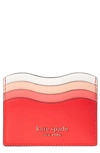 KATE SPADE PUFFY WAVE CARD HOLDER,PWR00371