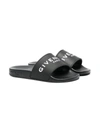 GIVENCHY LOGO-PRINT OPEN-TOE SANDALS