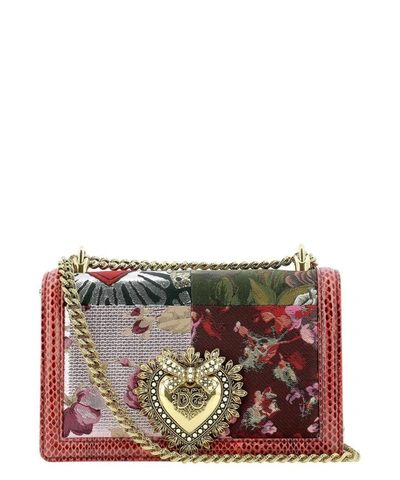 Dolce & Gabbana Devotion Mini Crossbody Bag In Multicolor