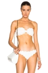 Marysia Antibes Scalloped Bandeau Bikini Top In Coconut