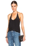 L AGENCE L'AGENCE MARY TOP IN BLACK,4077 CDC