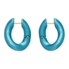 BALENCIAGA BLUE LOOP EARRINGS