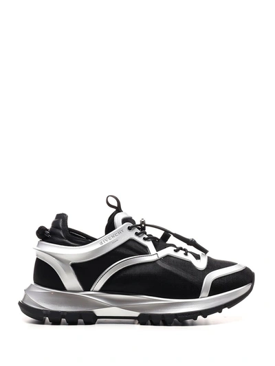 Givenchy Black & Silver Spectre Cage Runner Sneakers