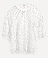 DRIES VAN NOTEN OVERSIZED FISHNET MESH TOP,000722420