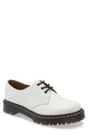 Dr. Martens Contrasting-stitch Detail Derby Shoes In White Leather
