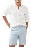 Rodd & Gunn Seaford Linen Button-up Shirt In Snow