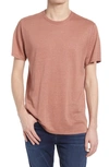 Rag & Bone Linen And Cotton-blend Jersey T-shirt In Sunset Mauve