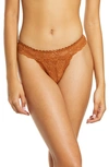 LOVE, VERA FLORAL LACE THONG,1023