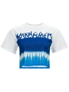 ALBERTA FERRETTI I LOVE SUMMER CROP T-SHIRT