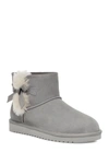 Koolaburra By Ugg Victoria Mini Faux Fur Trimmed Boot In Wild Dove