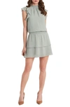 1.state Flutter Sleeve Dress In Sage Green