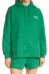 GANNI SOFTWARE ISOLI ORGANIC COTTON BLEND HOODIE,T2923