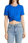 ALICE AND OLIVIA KANE TIE FRONT T-SHIRT,CC103082015