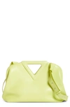 Bottega Veneta Womens Seagrass Point Medium Leather Shoulder Bag In Yellow