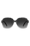 Marc Jacobs 57mm Gradient Square Sunglasses In Havana Grey/grey Shaded