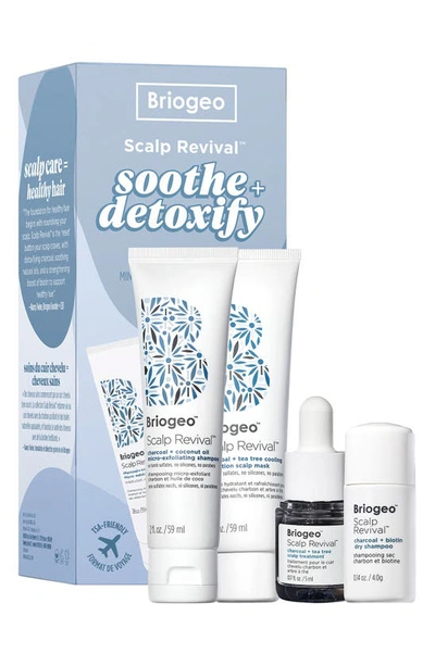 BRIOGEO SCALP REVIVAL™ SOOTHE + DETOXIFY TRAVEL SET FOR DRY, ITCHY, OILY SCALP,KT7485