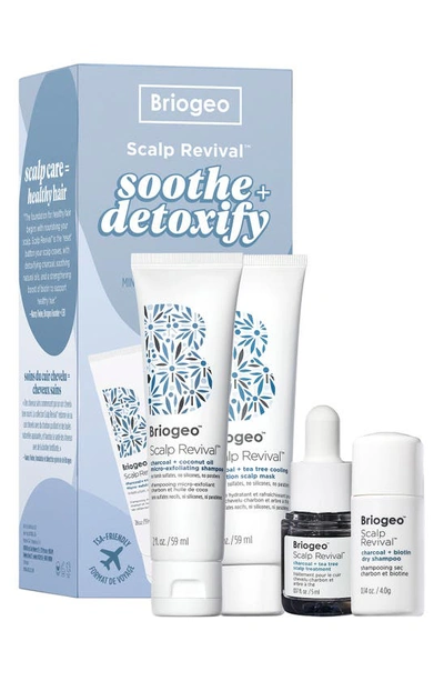 BRIOGEO BRIOGEO SCALP REVIVAL™ SOOTHE + DETOXIFY TRAVEL SET FOR DRY, ITCHY, OILY SCALP,KT7485