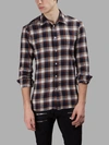 Faith Connexion Plaid Brushed Cotton Flannel Shirt, Blue/orange