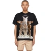 BURBERRY BLACK OVERSIZED KALEIDOSCOPE T-SHIRT