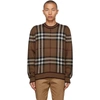 BURBERRY BROWN CHECK NAYLOR SWEATER