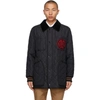 BURBERRY BLACK QUILTED LANGLEY JACKET