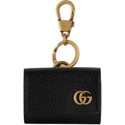 Gucci “gg Marmont ”皮革airpods保护套 In Black