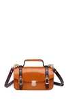Old Trend Leather Messenger Bag In Camel